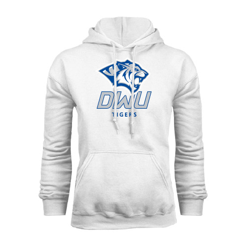 Dakota Wesleyan White Fleece Hoodie