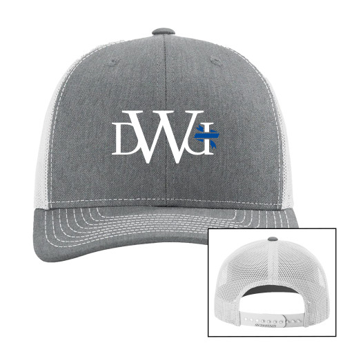 Dakota Wesleyan Richardson Heather Grey/Light Grey Trucker Hat