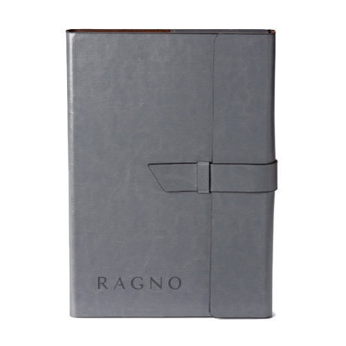 Fabrizio Grey Portfolio w/Loop Closure-Ragno Engraved