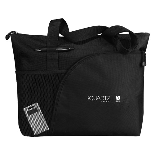 Excel Black Sport Utility Tote-ONE Quartz Horizontal