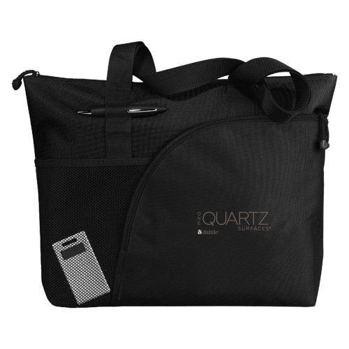 Excel Black Sport Utility Tote-ONE Quartz Vertical