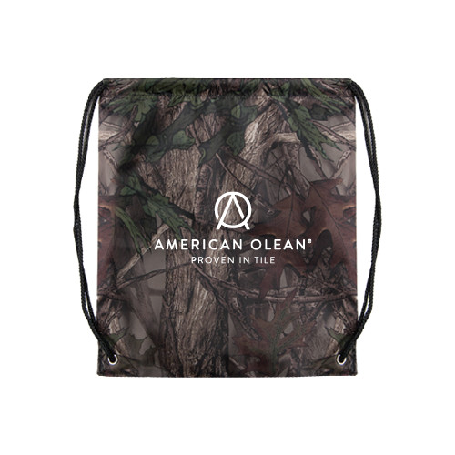 Camo Drawstring Backpack-American Olean w/Tagline