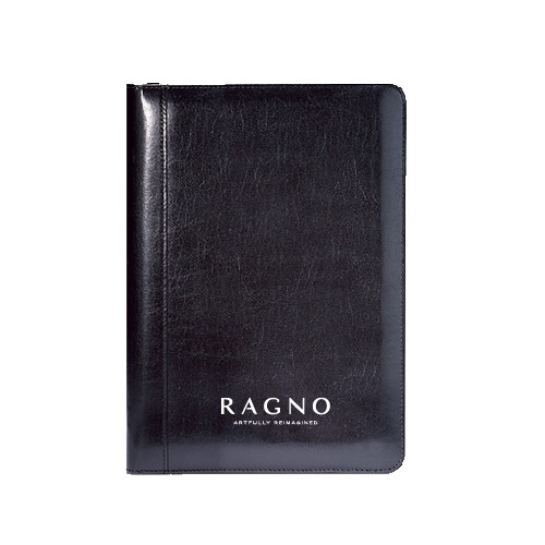Wall Street Black Junior Writing Pad-Ragno w/Tagline