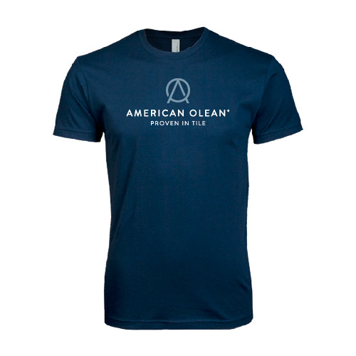 Next Level Navy SoftStyle T Shirt-American Olean w/Tagline