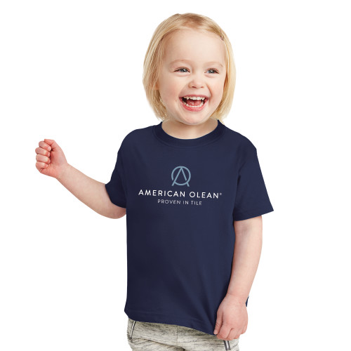 Toddler Navy T Shirt-American Olean w/Tagline