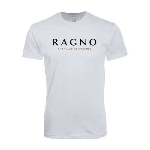 Next Level White SoftStyle T Shirt-Ragno w/Tagline