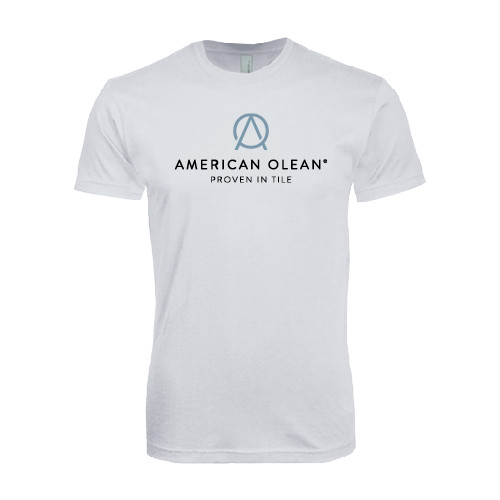Next Level White SoftStyle T Shirt-American Olean w/Tagline