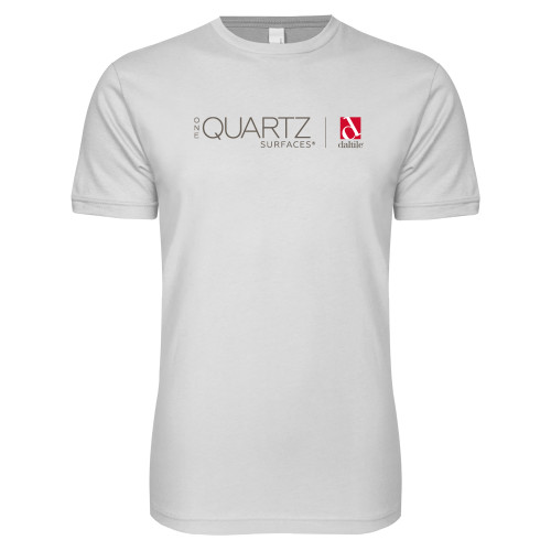 Next Level White SoftStyle T Shirt-ONE Quartz Horizontal