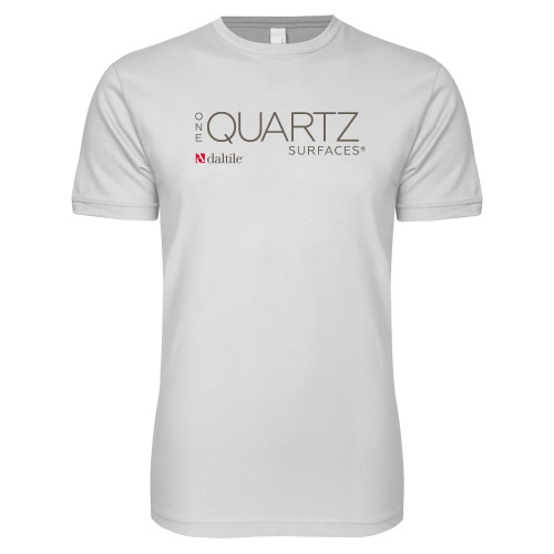 Next Level White SoftStyle T Shirt-ONE Quartz Vertical