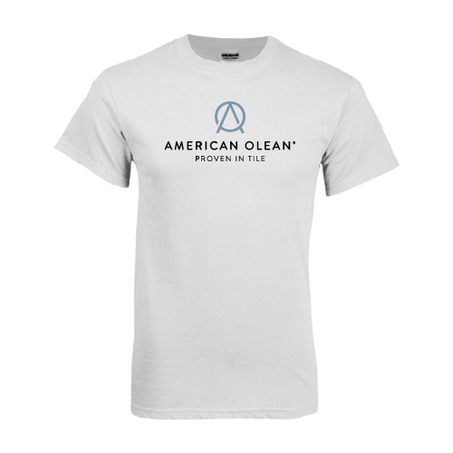 White T Shirt-American Olean w/Tagline