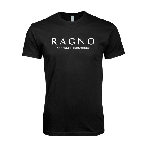 Next Level Black SoftStyle T Shirt-Ragno w/Tagline