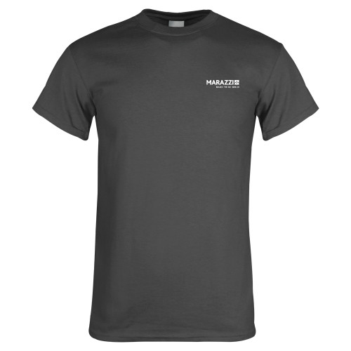 Charcoal T Shirt-Marazzi Logo w/Tagline