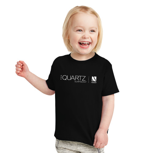 Toddler Black T Shirt-ONE Quartz Horizontal