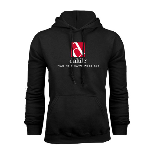 Black Fleece Hoodie-Daltile Stacked Logo w/Tagline