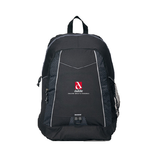 Black Impulse Backpack-Daltile Stacked Logo w/Tagline