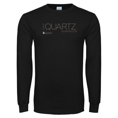 Black Long Sleeve T Shirt-ONE Quartz Vertical