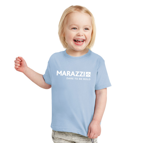 Toddler Light Blue T-Shirt-Marazzi Logo w/Tagline