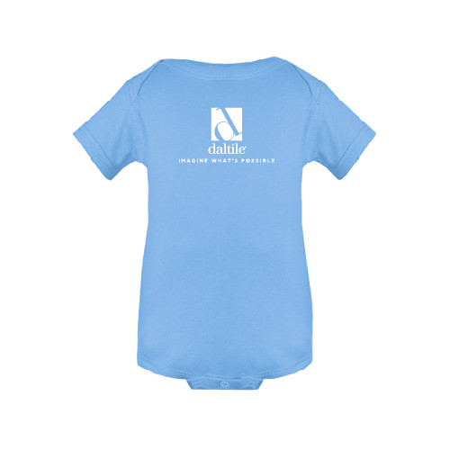 Light Blue Infant Onesie-Daltile Stacked Logo w/Tagline