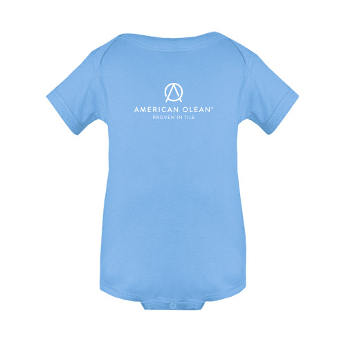 Light Blue Infant Onesie-American Olean w/Tagline