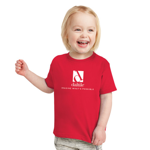 Toddler Red T Shirt-Daltile Stacked Logo w/Tagline