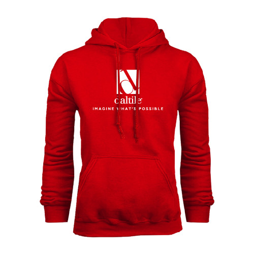 Red Fleece Hoodie-Daltile Stacked Logo w/Tagline