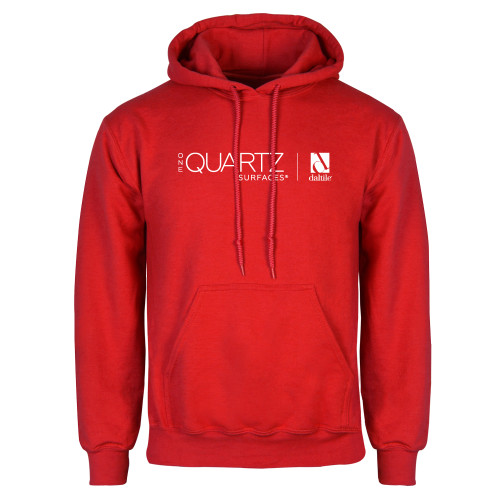 Red Fleece Hoodie-ONE Quartz Horizontal