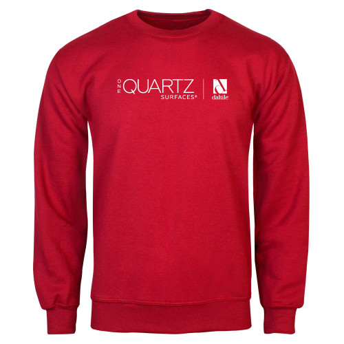 Red Fleece Crew-ONE Quartz Horizontal