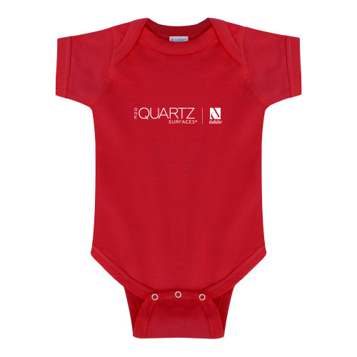 Red Infant Onesie-ONE Quartz Horizontal