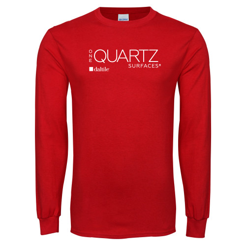 Red Long Sleeve T Shirt-ONE Quartz Vertical
