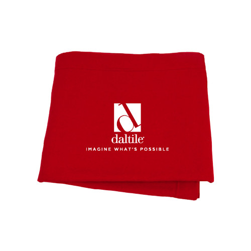 Red Sweatshirt Blanket-Daltile Stacked Logo w/Tagline