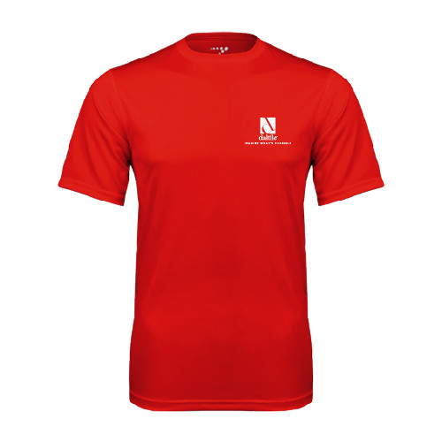 Red Performance Tee-Daltile Stacked Logo w/Tagline