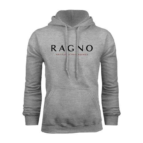 Grey Fleece Hoodie-Ragno w/Tagline