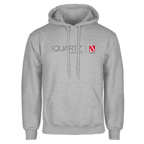 Grey Fleece Hoodie-ONE Quartz Horizontal