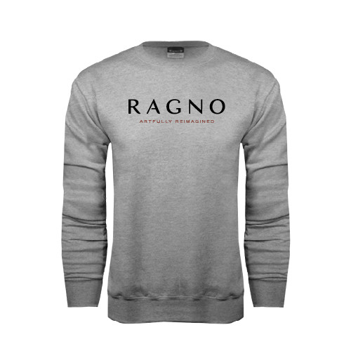 Grey Fleece Crew-Ragno w/Tagline