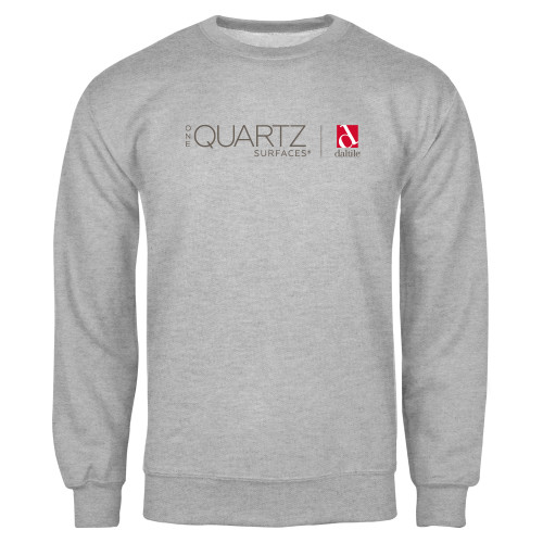 Grey Fleece Crew-ONE Quartz Horizontal