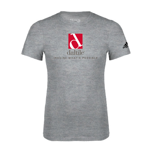 Adidas Sport Grey Logo T Shirt-Daltile Stacked Logo w/Tagline