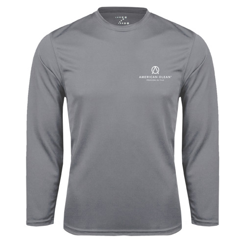 Steel Performance Longsleeve Shirt-American Olean w/Tagline