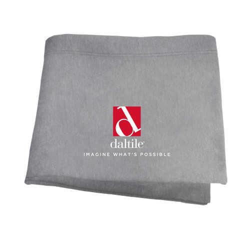 Grey Sweatshirt Blanket-Daltile Stacked Logo w/Tagline