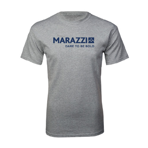 Grey T Shirt-Marazzi Logo w/Tagline