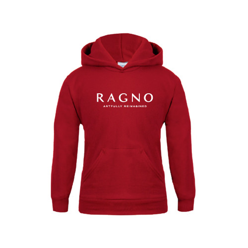 Youth Cardinal Fleece Hoodie-Ragno w/Tagline
