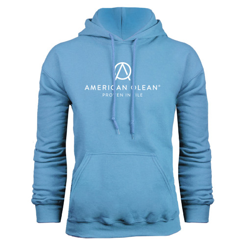 Light Blue Fleece Hoodie-American Olean w/Tagline