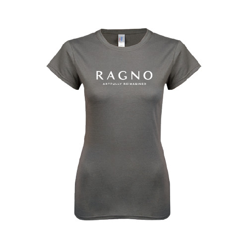 Next Level Womens Charcoal Boyfriend Tee-Ragno w/Tagline