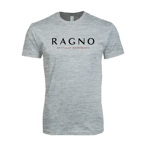 Next Level Heather Grey SoftStyle T Shirt-Ragno w/Tagline