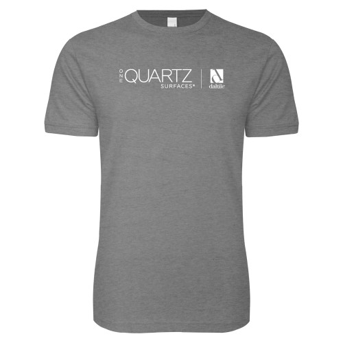 Next Level Heather Grey SoftStyle T Shirt-ONE Quartz Horizontal