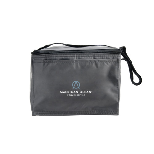 Six Pack Grey Cooler-American Olean w/Tagline