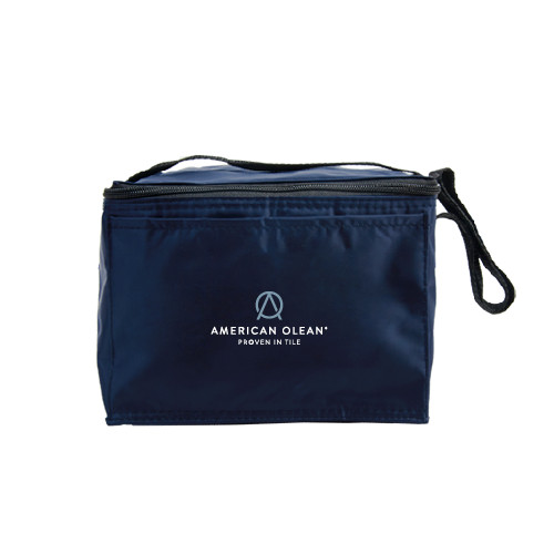 Six Pack Navy Cooler-American Olean w/Tagline