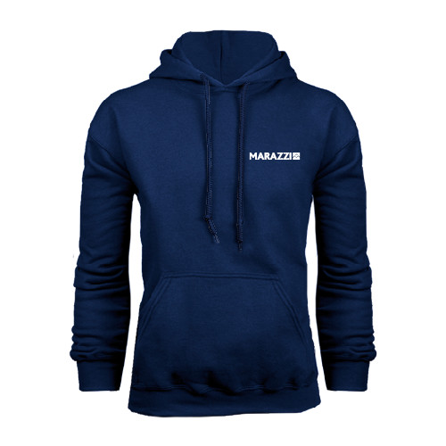 Navy Fleece Hoodie-Marazzi
