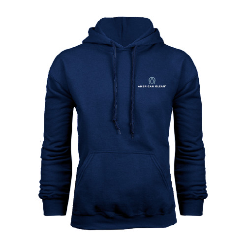 Navy Fleece Hoodie-American Olean
