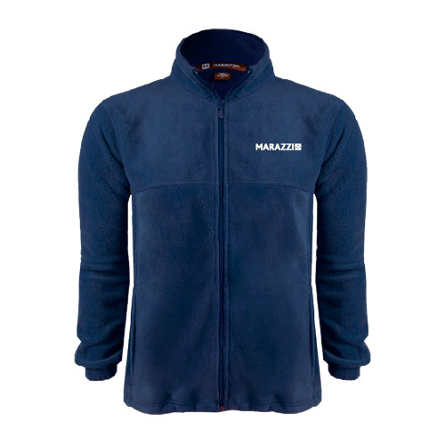 Navy Fleece Full Zip  Jacket-Marazzi