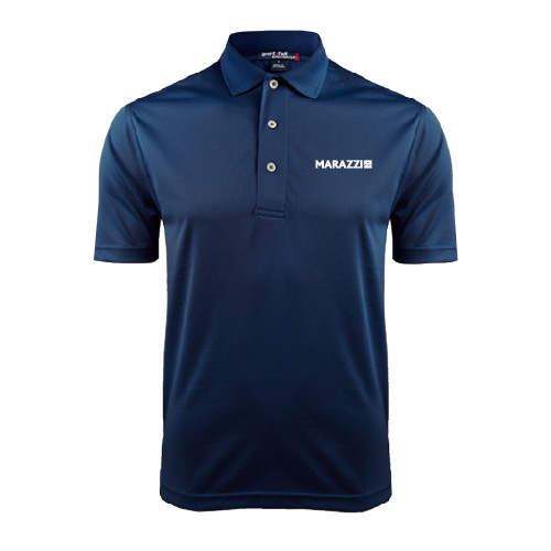 Navy Dry Mesh Polo-Marazzi